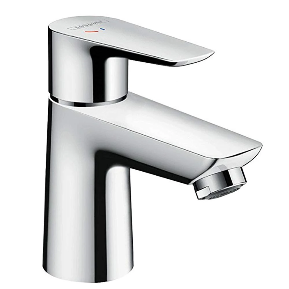 hansgrohe Talis E basin mixer tap 80 with CoolStart energy saving function and pop up waste, chrome 71703000