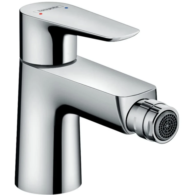 hansgrohe Talis E Single lever bidet mixer with push-open waste, chrome, 71721000