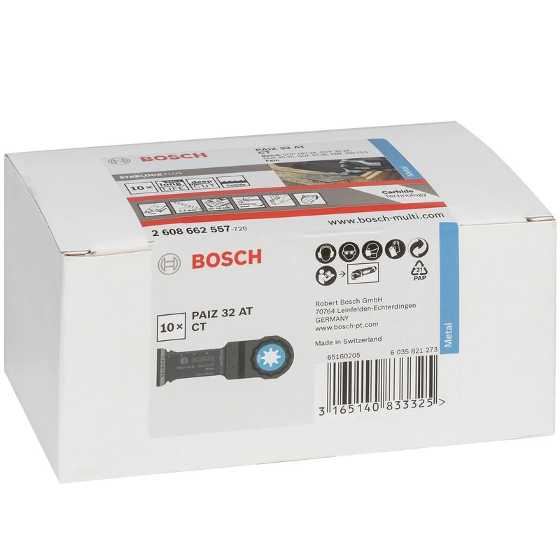 Bosch 2608662557 Carbide Saw Blade, Paiz 32 A 10 Pcs, 0 V, Silver