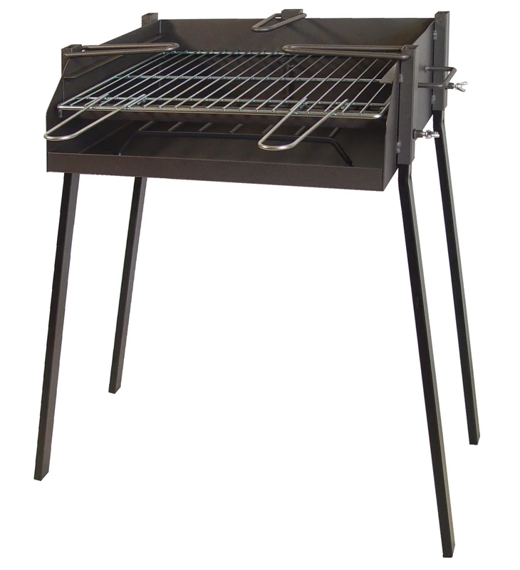 IMEX EL ZORRO 71584 – Square BBQ with Paella Stand, 50 x 40 x 75 cm