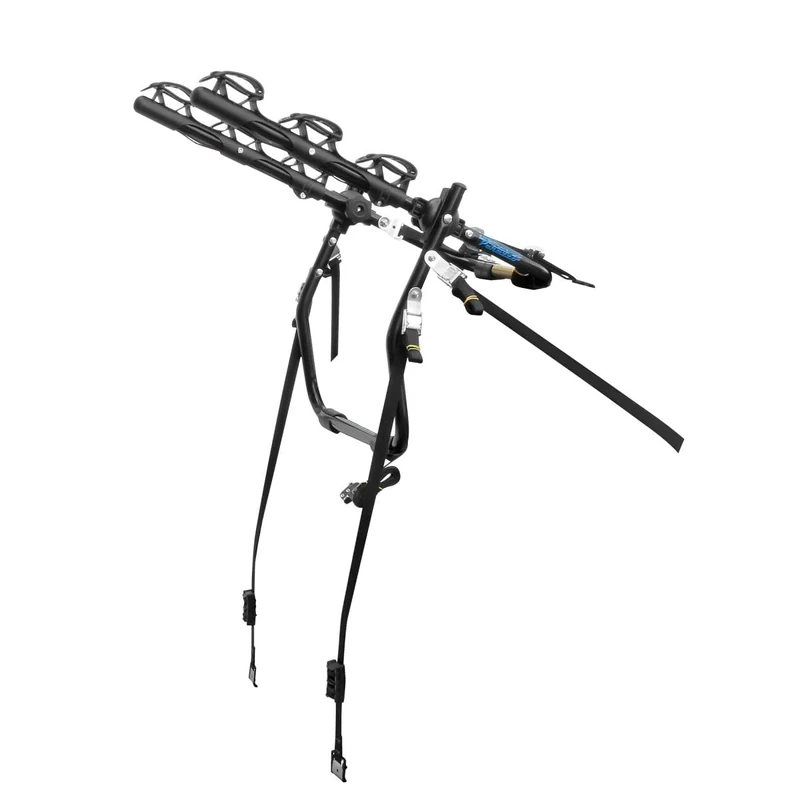 REAR CAR CYCLE RACK. DELUX STEEL CRUISER 3 BIKES, Black