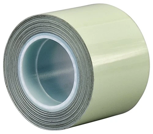 TapeCase 7-5-7550 Green Laminated Film/Acrylic Adhesive Glow in the Dark 7550 Tape, 0.01" Thick, 5 yd. Length, 7" Width - Image 1