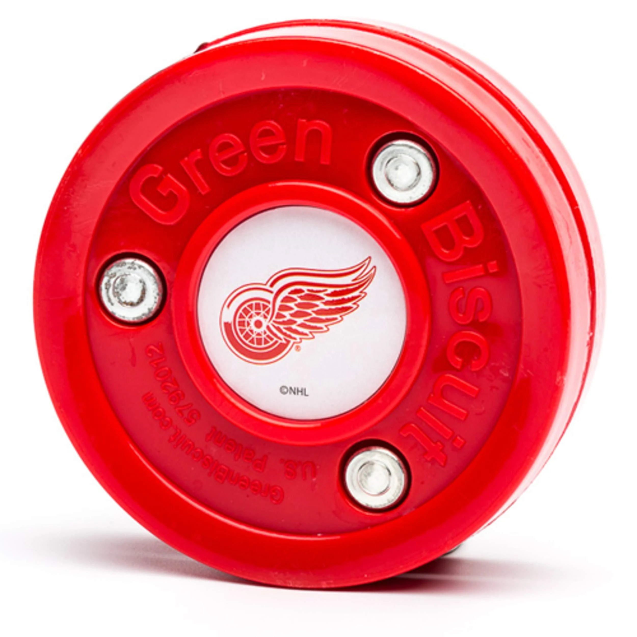 Green Biscuit Detroit Red Wings NHL Puck