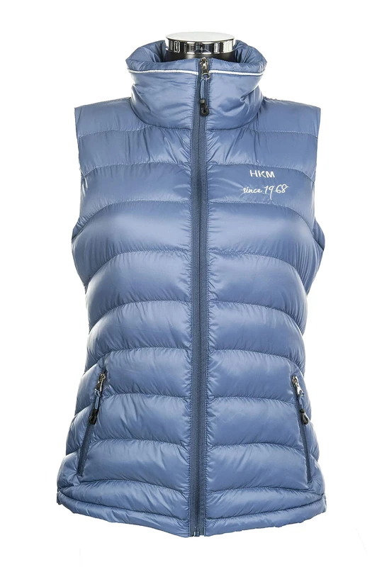 HKM Girl's Extra Light Riding Vest, Middle Blue, 14/15 Years