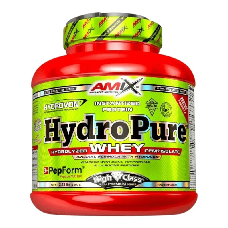 Amix - Hydropure Whey CFM - Dietary Supplement - Performance Enhancement - Contains BCAA Amino Acids - Glutamine Powder - Sports Nutrition - Chocolate Flavor - 1.6 kg Tub
