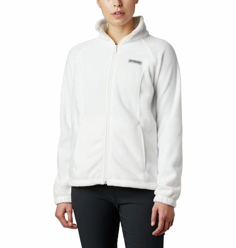 Columbia Women's Benton Springs Full Zip-Petite Fleece Jacket, Sea Salt, X-Large