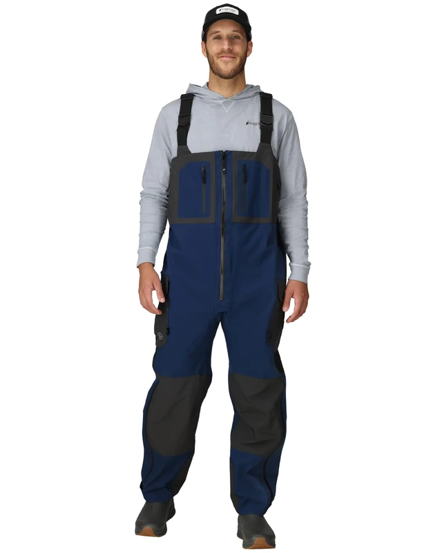 FROGG TOGGS Pilot II Guide Bib, Dust Blue/Slate, Size XX-Large