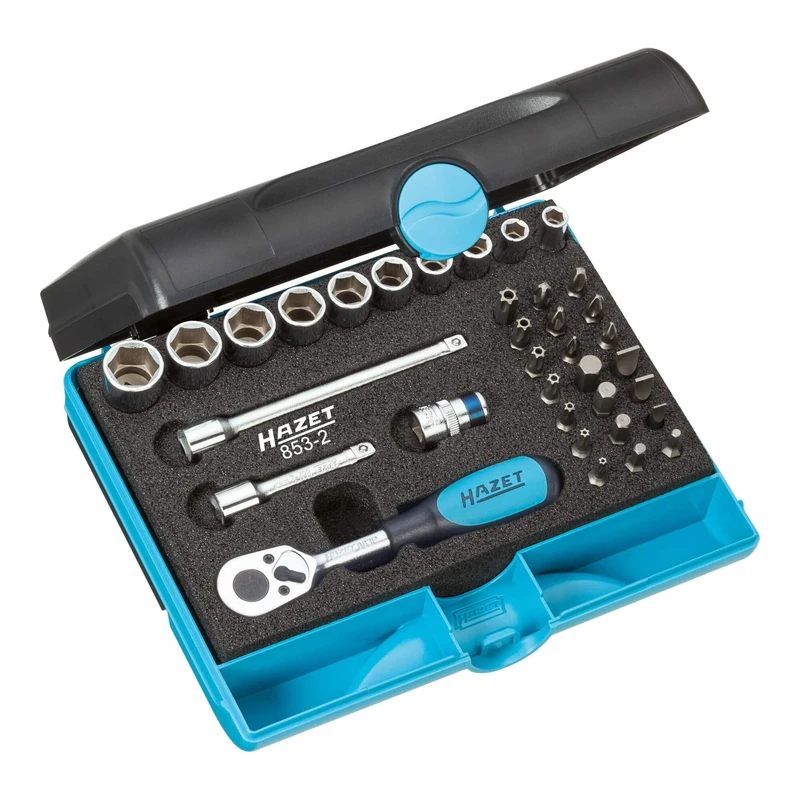 HAZET 853-2 1/4" Square Socket Set (35 Pieces)