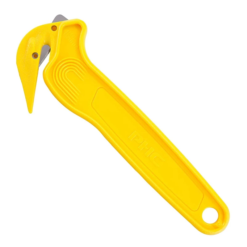 Pacific Handy Cutters DFC-364 Yellow Disposable Film Cutters and Tape Splitters - Set of 10 Hand Cutters by - Image 1