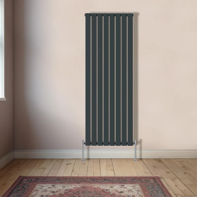 NRG Vertical 1800x544mm - Single Flat Panel Column Designer Bathroom Central Heating Radiator Anthracite