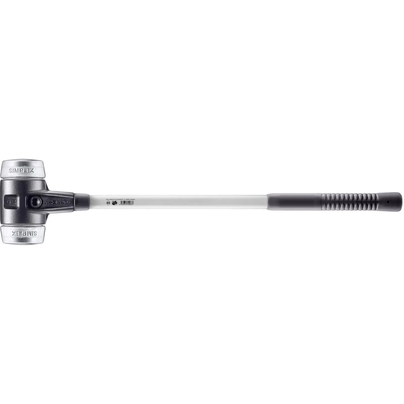 Halder 3709.081 Simplex Reinforced Steel Cast Housing and Sledge Hammer Fibreglass Handle/Diameter 80/Handle 700 mm Soft Metal - Image 1