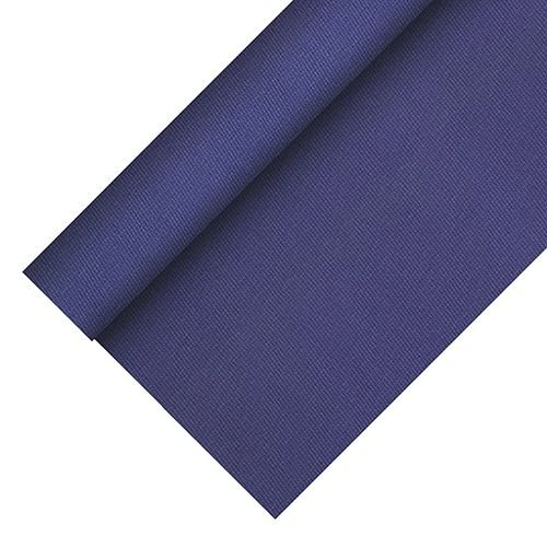 PAPSTAR, Soft Selection Plus Fabric Like Fleece Tablecloth 25 m x 1.18 m Dark Blue on Roll #84946
