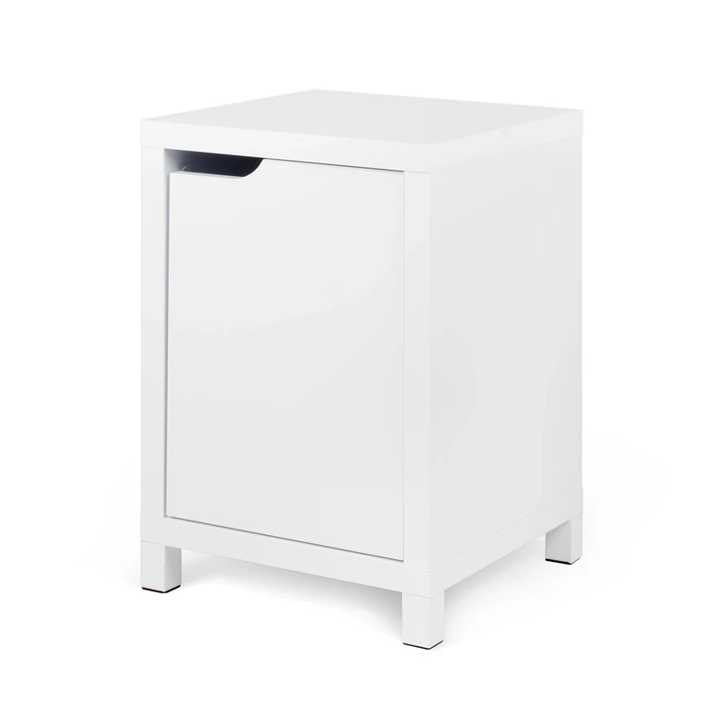 TemaHome Basics Small Sideboard, Wood, White (Matte Lacquered), 34x34x50.4 cm