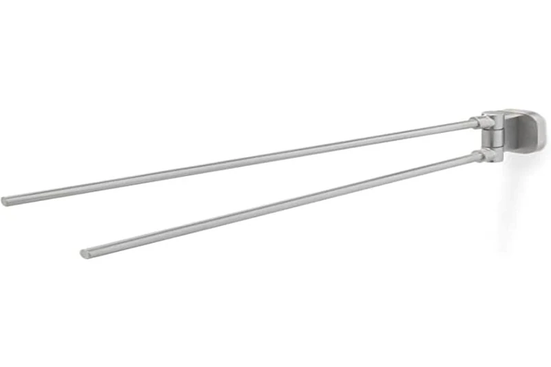 Tiger Ramos Towel Rail with 2 Arms, Stainless Steel Brushed, 5 x 5.9 x 45.1 cm