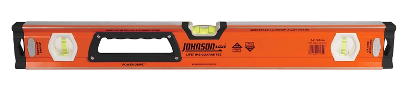 Johnson Level & Tool 1717-2400 Heavy Duty Aluminum Box Level, 24"