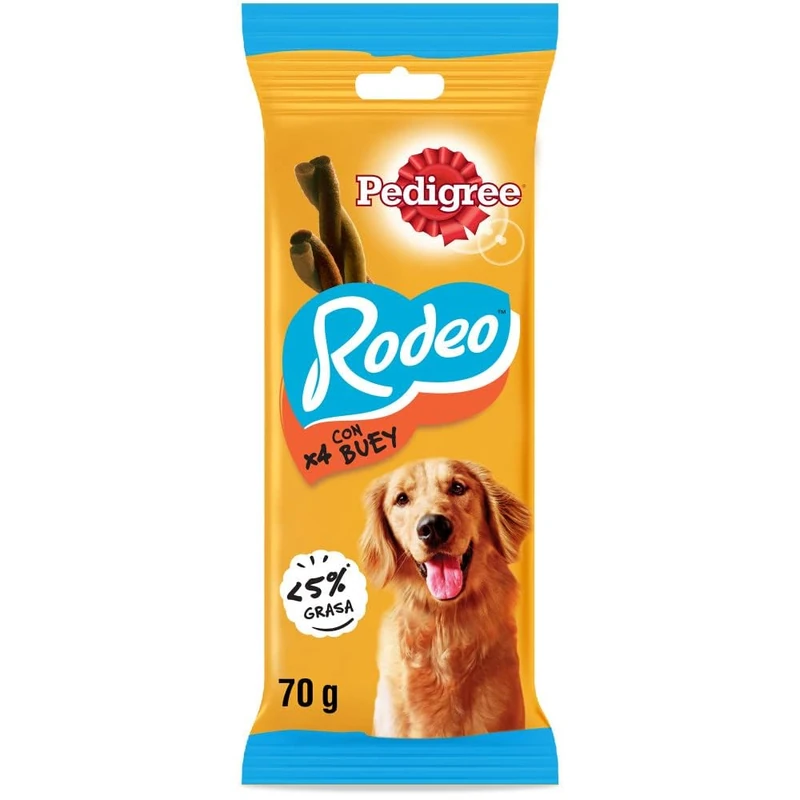 Pedigree Rodeo Snack in Strips for Dogs Ox Flavor (Pack of 20 x 70 g)