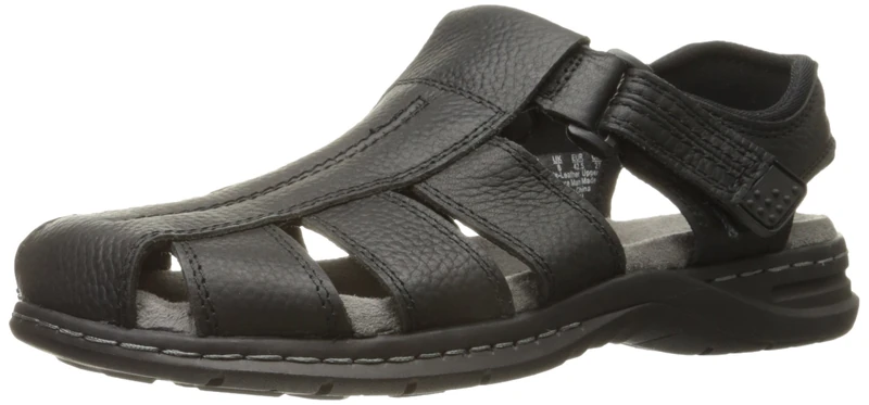 Dr. Scholl's Men's Gaston Fisherman Sandal, Black, 12 UK - Image 1