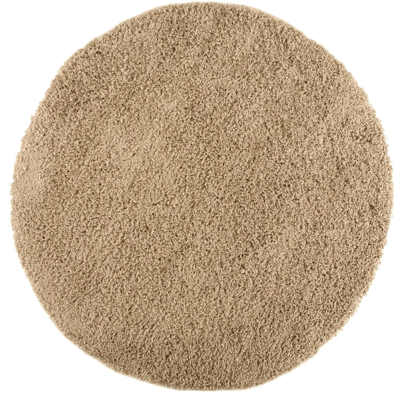 Just Contempo Shaggy Rug, Beige, 133x133 cm