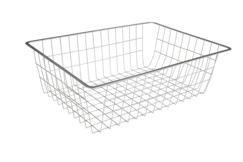Phoenix Wire Basket, Metal, White, 42.7x53x18.5 cm