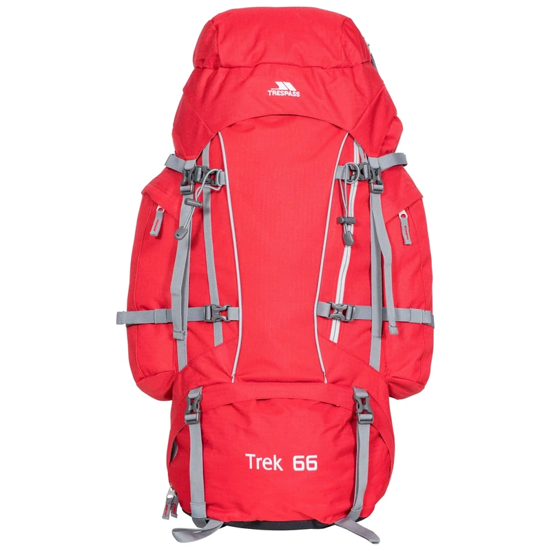 Trespass 66L Red Tone Rucksack Trek