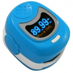 Daray V406BL Fingertip Paediatric Sp02 Pulse Oximeter with auto-off and back light (Blue)