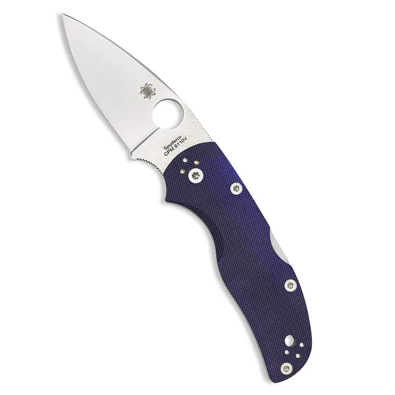 Spyderco 4013204-SSI Native 5 Fldg Knife 2.95in Blde-PlnEdge-Dk Blue FRN - multi, N/A
