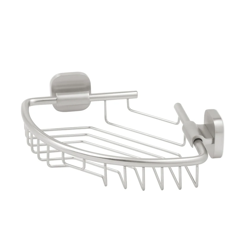Tiger Ramos Corner Shower Basket, Stainless Steel Brushed