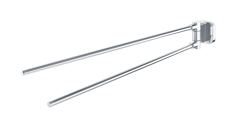 Tiger Ramos Towel Rail with 2 Arms, Chrome
