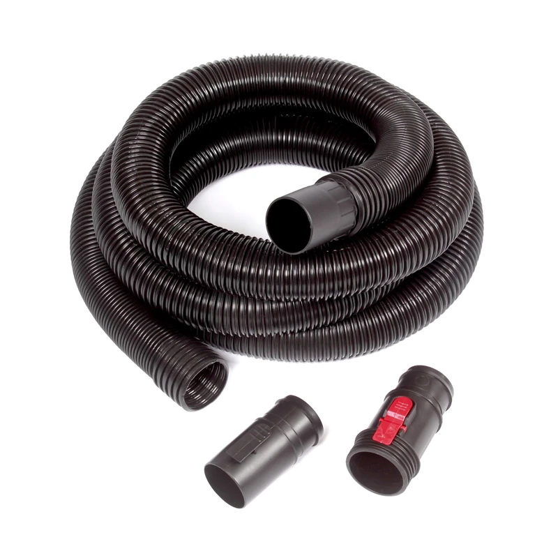 WORKSHOP Wet/Dry Vacs WS25021A Locking Hose, Black, 13'