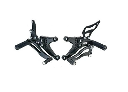 Puig 5334 N estriberas retrasadas Adjustable, Black