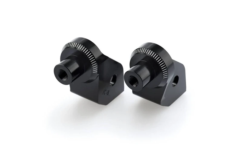 Puig 7240N Adapters Footpegs Rider for BMW G650 GS 11'-16', Black, Set of 2