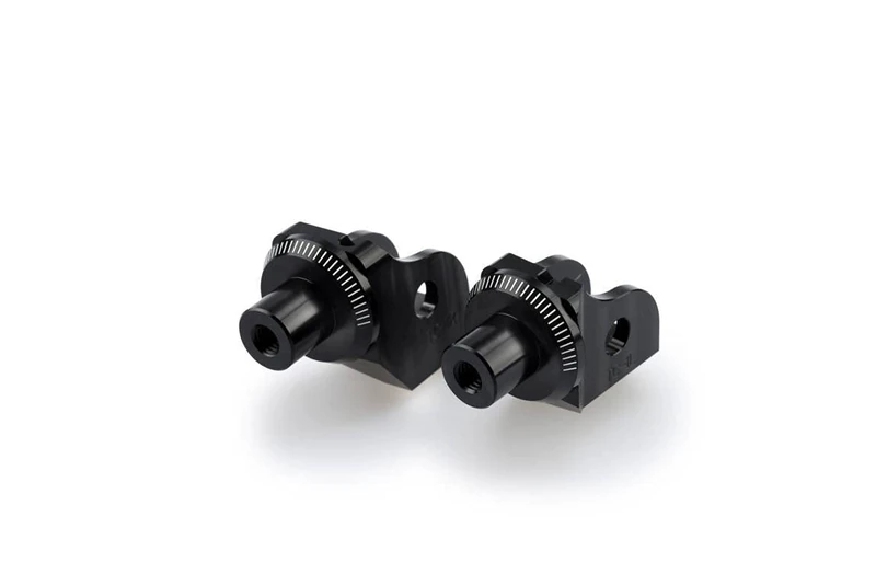 Puig 7246N Adapters Footpegs Rider for BMW R1200 GS 13'-16'/BMW R1200 GS 17'-18'/BMW R1200 GS Executive 17'/BMW S1000 XR 15'-18', Black, Set of 2
