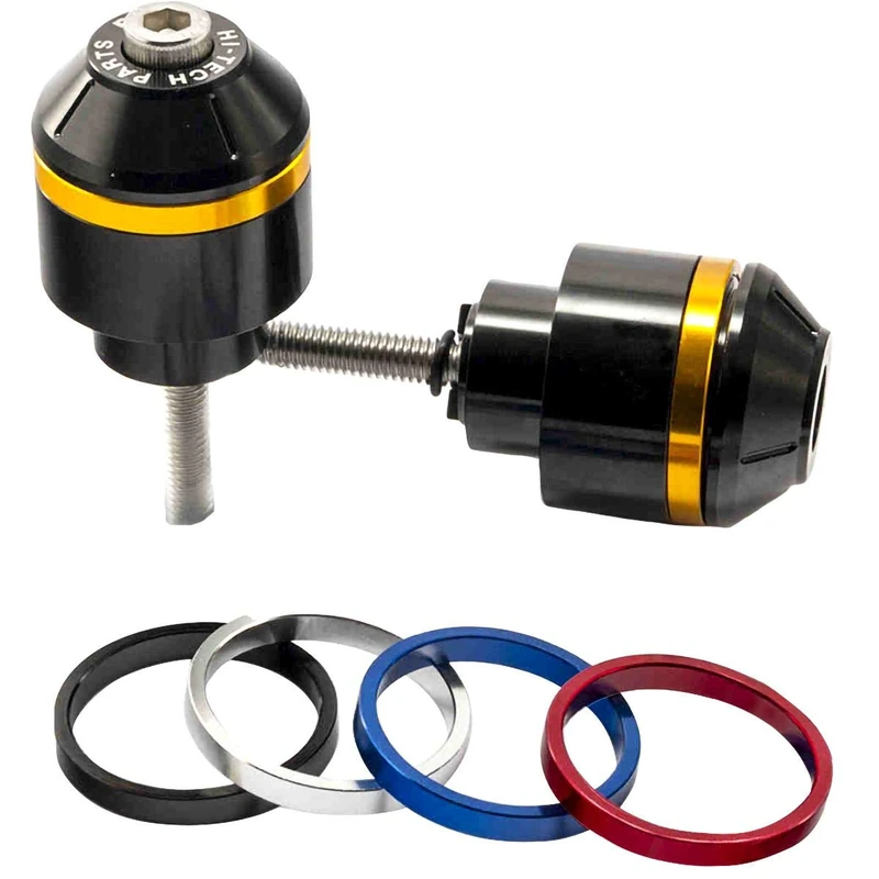 Puig 8018N Bar Ends Short with Ring for BMW F800 GS 13'-17', BMW R1200 RS 15'-17', Set of 2