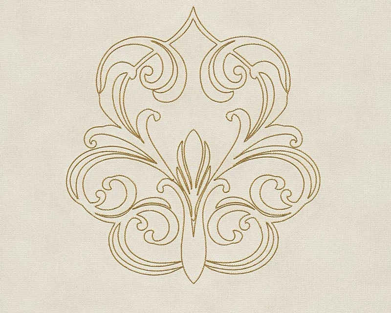 Architects Paper Nobile Classic Patterned Wallpaper Textured Metallic, Cream, 969833