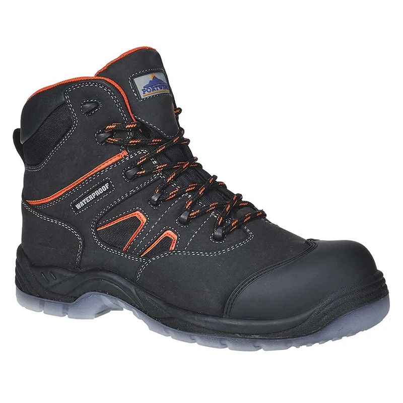 Portwest FC57BKR41 Compositelite All Weather Boot, S3 WR, Regular, Size: 41, Black