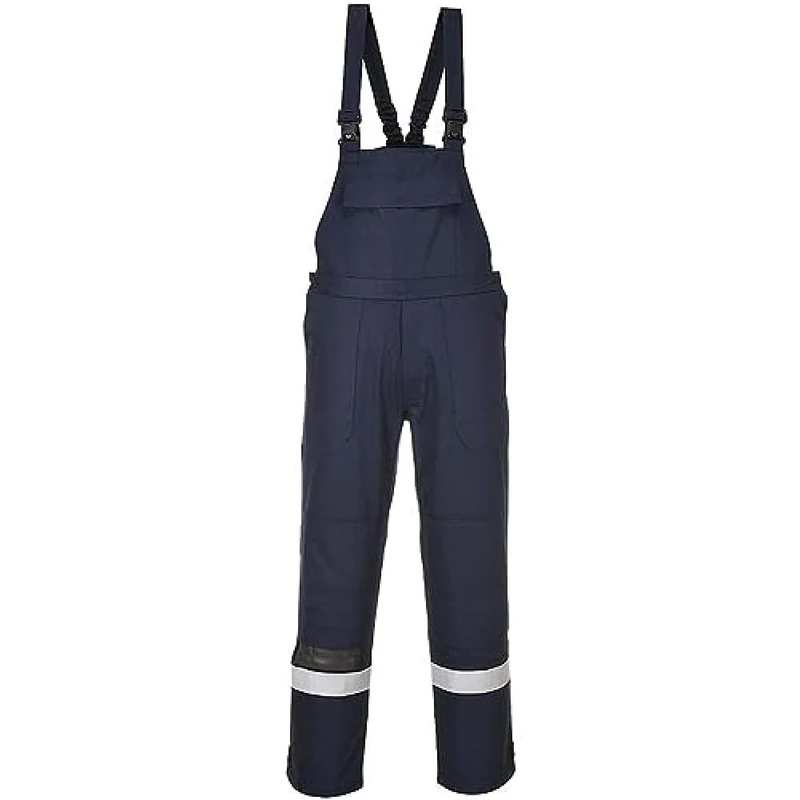 Portwest Bizflame Plus Bib and Brace, Size: S, Colour: Navy, FR27NARS