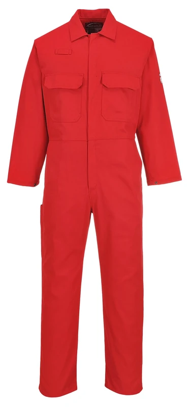 Portwest BIZ1 Men's Protective Workwear Overalls Bizweld FR Coverall Red, X-Small