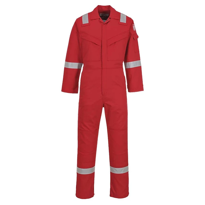 Portwest Aberdeen FR Coverall, Size: 4One Size, Colour: Red, FF50RER40