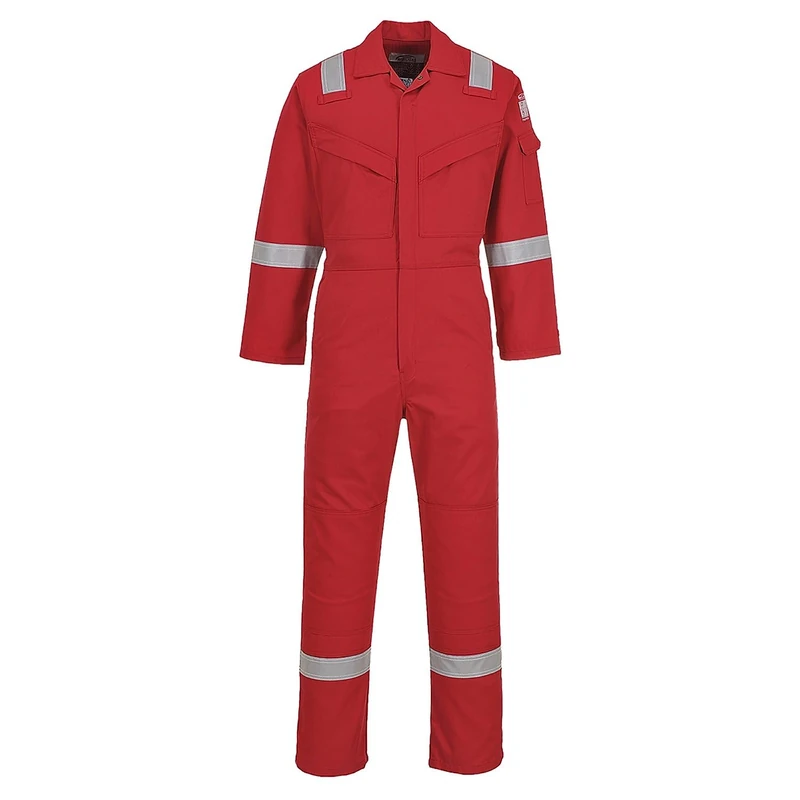 Portwest Aberdeen FR Coverall, Size: 46, Colour: Red, FF50RER46 - Image 1