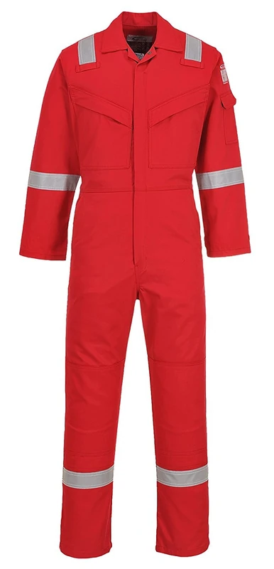 Portwest Aberdeen FR Coverall, Size: 48, Colour: Red, FF50RER48