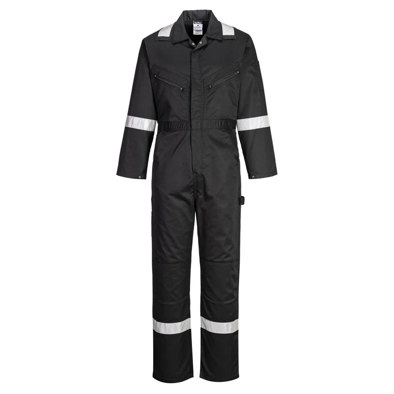 Portwest F813 Iona Coverall Two Back Patch Pockets Concealed Zip Opening