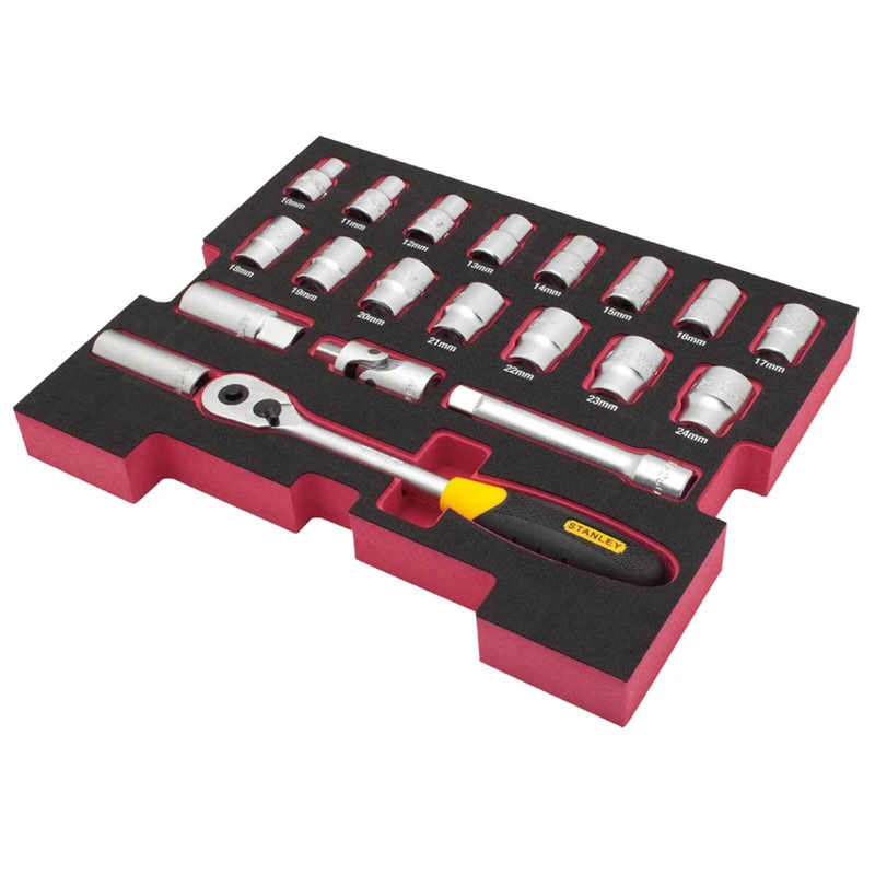 Stanley Fatmax FMHT0-74297 TSTAK Inlay Set, Multi-Colour, 1/2-Inch, Set of 48 Piece - Image 1
