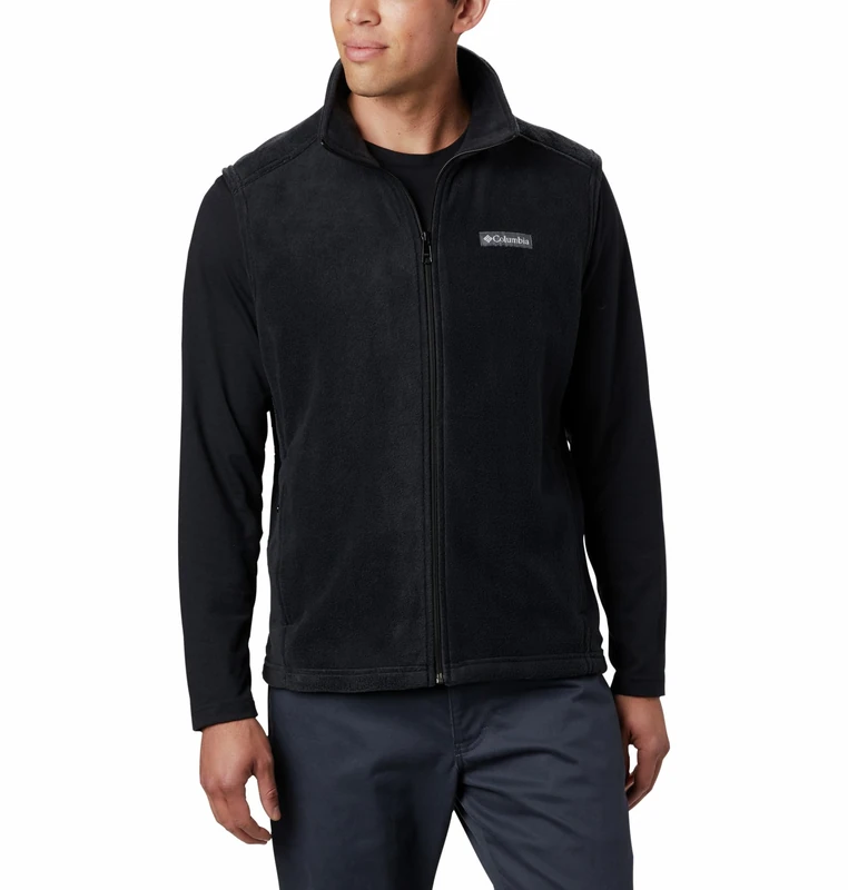 Columbia Men's Steens Mountain Vest Fleece Gilet Vest, BLACK, Size S