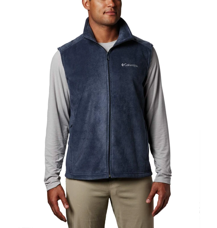 Columbia Men's Steens Mountain Vest Fleece, Collegiate Navy, 1X