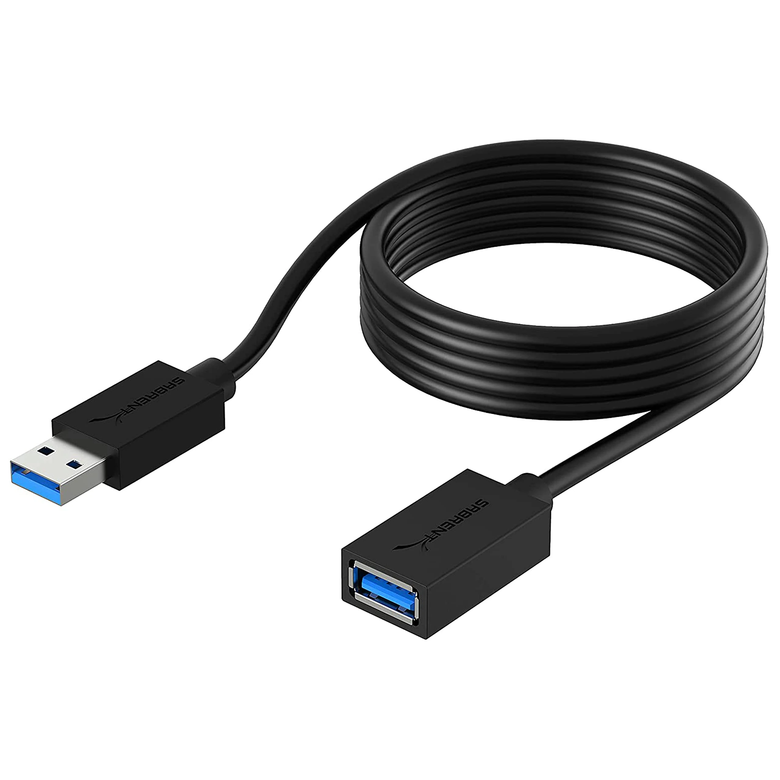 SABRENT USB Extension Cable 1.8M, USB A 3.0 Male to Female, Data Sync USB Extender Cord 5Gbps High Speed for Charging Cable, USB Stick, Printer, PS4/5, USB Hub, External Hard Drive, etc (CB-3060)