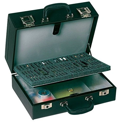 Medica 2000 1.21.321 Case - With Additional Front Pocket - Black Leatherette - Image 1
