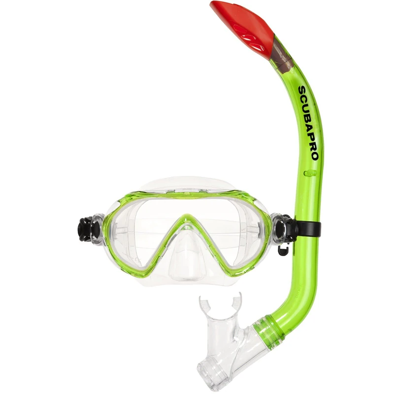 Scubapro Spider Mask and Snorkel Set, Green - Image 1