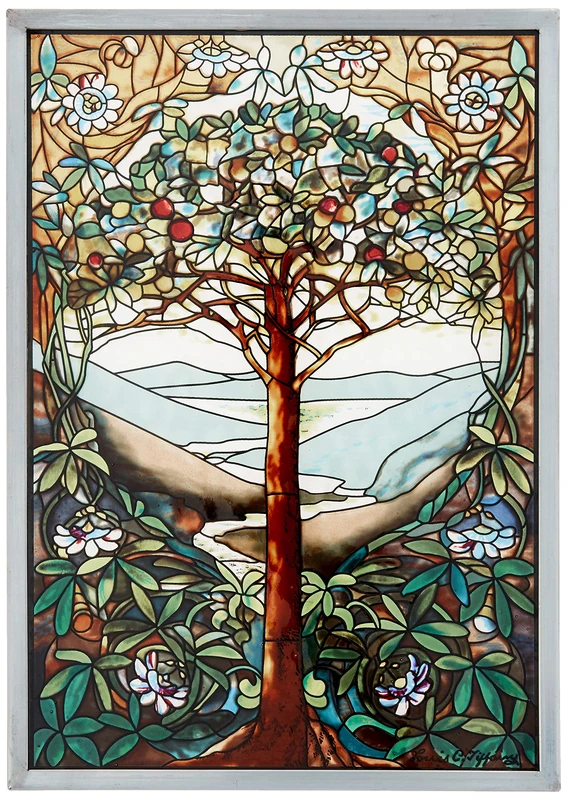 Design Toscano Tree of Life Art Glass