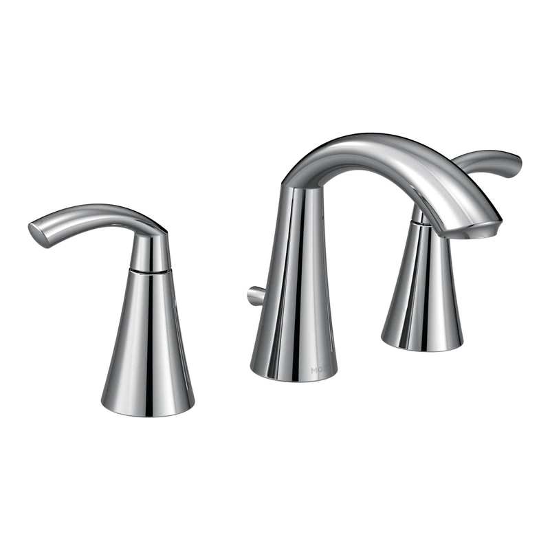Moen T6173 Glyde Two-Handle High Arc Bathroom Faucet, Chrome