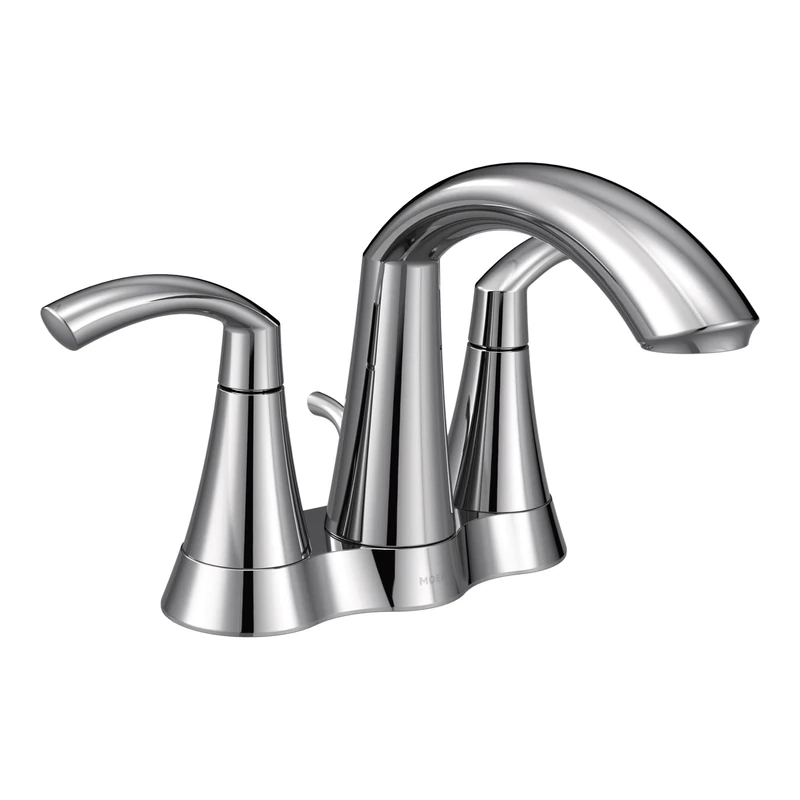 Moen Glyde Two-Handle High Arc Bathroom Faucet, Chrome (6172)